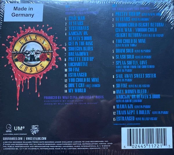 GUNS N' ROSES - USE YOUR ILLUSION II (1991) - 2CD 2022 REMASTERED REISSUE DELUXE EDITION DIGISLEEVE CD AMBALAJINDA SIFIR