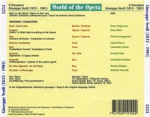 VERDI - IL TROVATORE / OCTAV ENGARESCU,ELENA DIMA,ZENAIDA PALLY (1996) - 2CD 2.EL