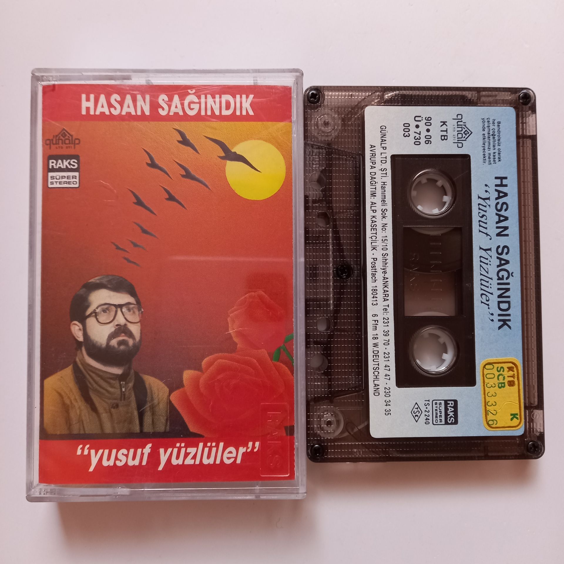 HASAN SAĞINDIK - YUSUF YÜZLÜLER (1990) - KASET 2.EL