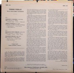 PIERRE PIERLOT PLAYS OBOE CONCERTI, CIMAROSA, PEDROLLO, WOLF-FERRARI, BELLNI - PLAK 2.EL