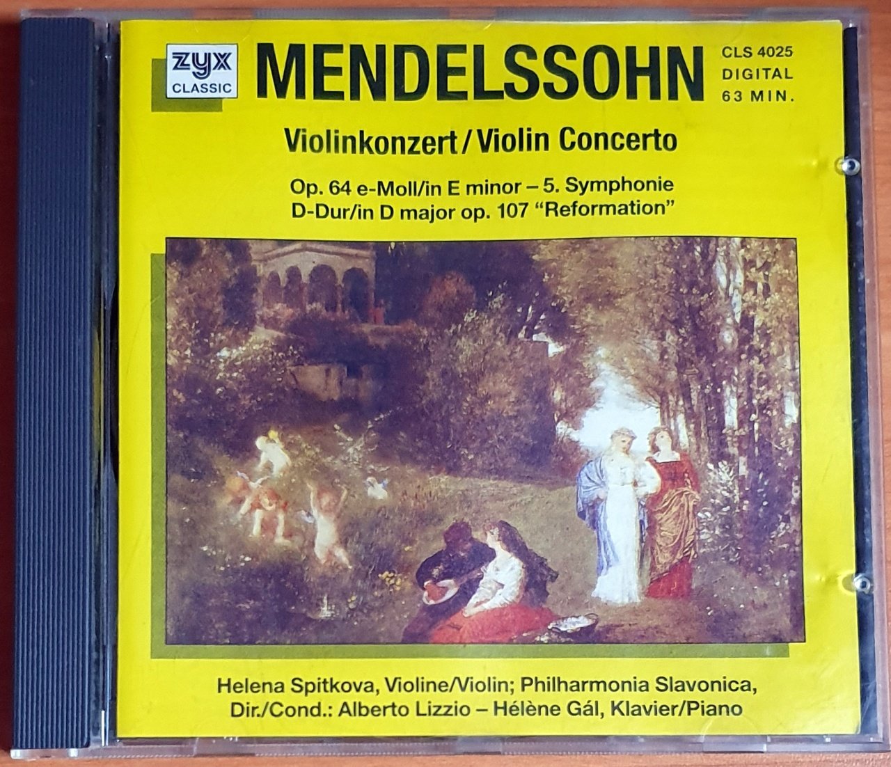 MENDELSSOHN BARTHOLDY / VIOLIN CONCERTO - CD ZYX CLASSICS 2.EL