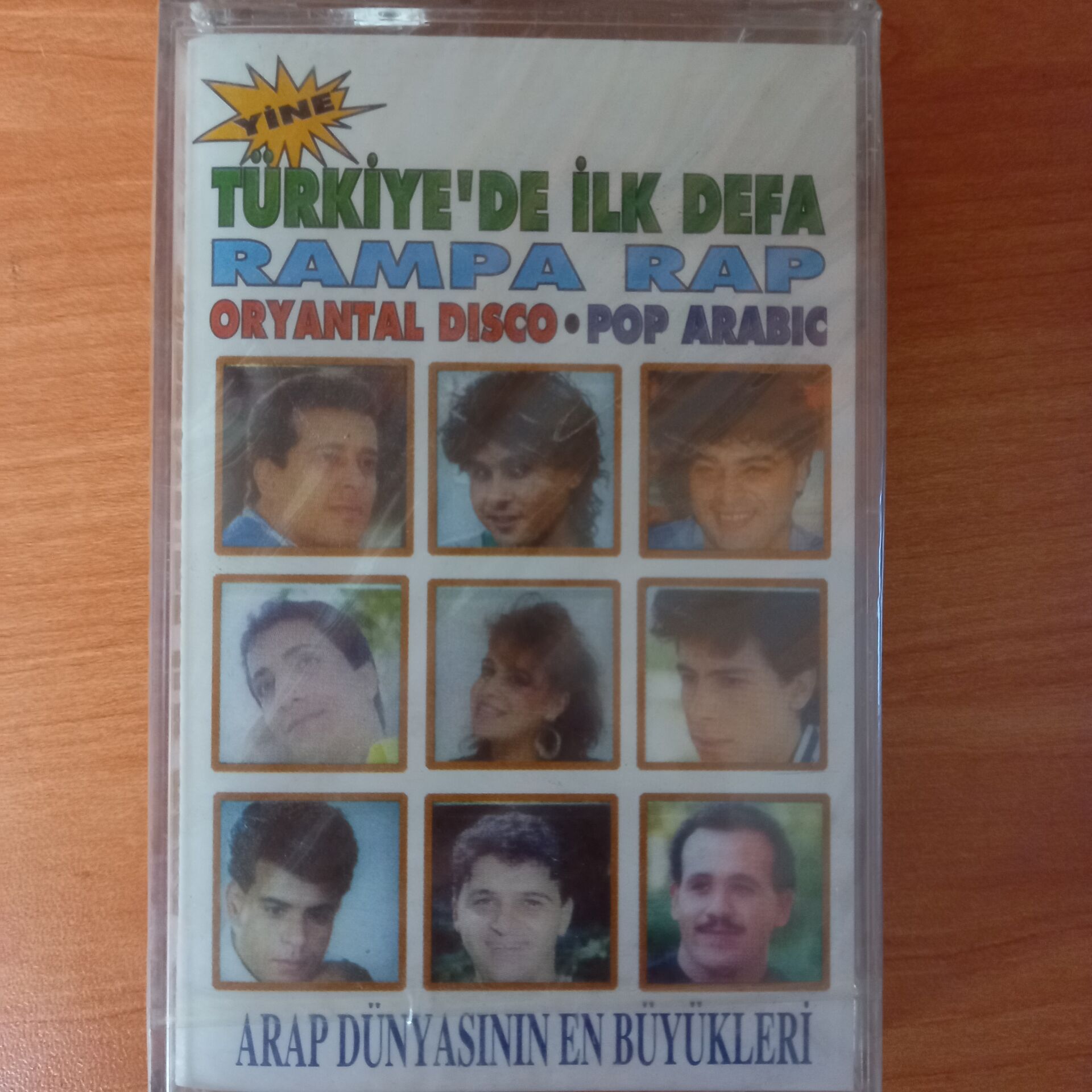 TÜRKİYE'DE İLK DEFA RAMPA RAP, ORYANTAL DISCO, POP ARABIC / ARAP DÜNYASININ EN BÜYÜKLERİ (1993) - KASET SIFIR