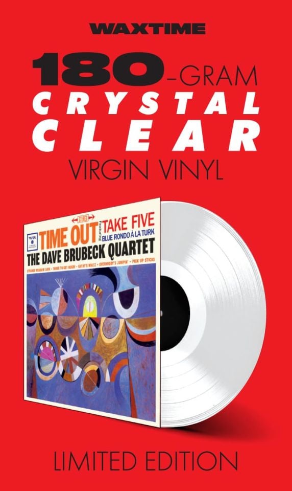 DAVE BRUBECK QUARTET - TIME OUT /  TAKE FIVE / BLUE RONDO A LA TURK (1959) - LP CLEAR COLOURED EDITION SIFIR PLAK