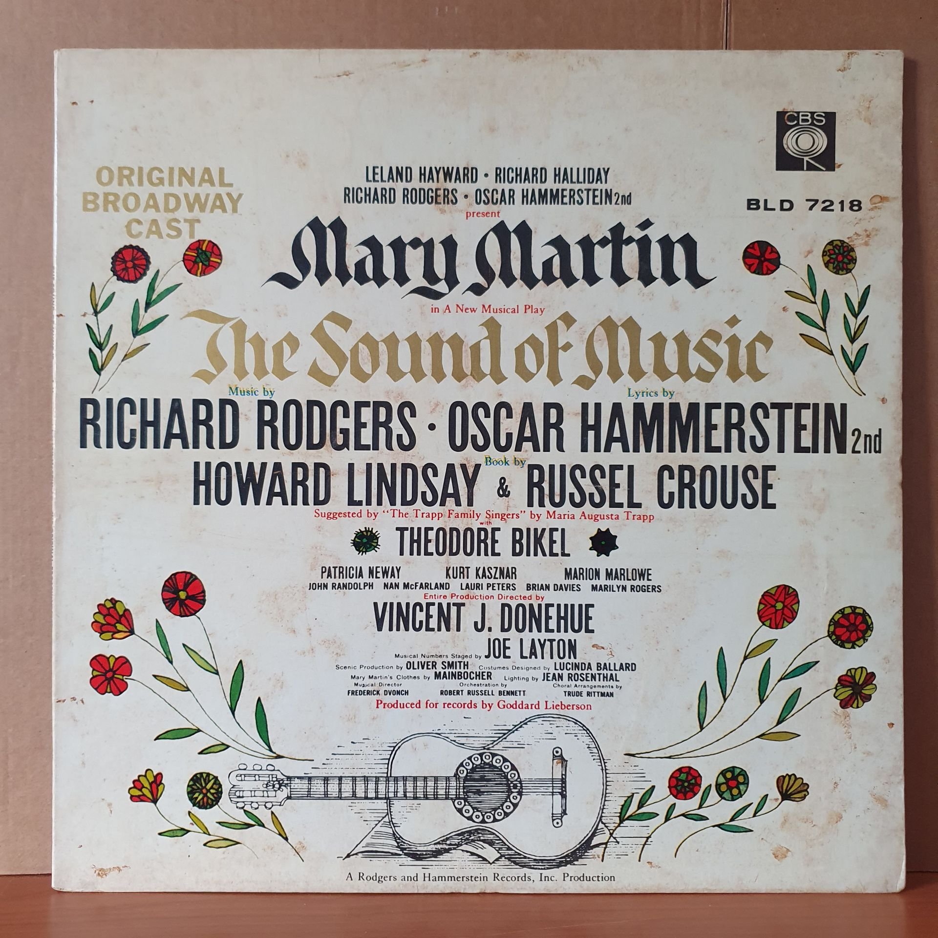 THE SOUND OF MUSIC ORIGINAL BROADWAY CAST / MARY MARTIN - LP 2.EL PLAK