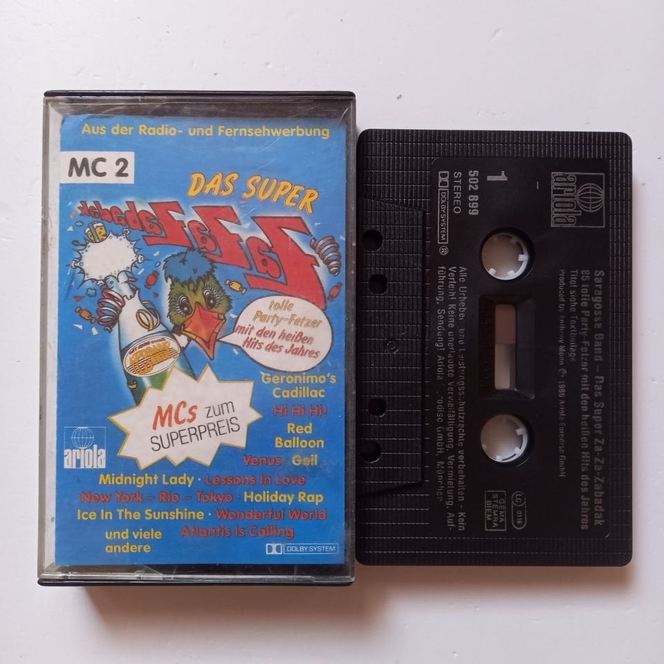 SARAGOSSA BAND - DAS SUPER ZA-ZA-ZABADAK 2 (1986) - KASET 2.EL