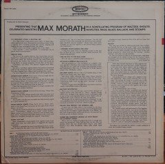 MAX MORATH - A PROGRAM OF WALTZES, SHOUTS, NOVELTIES, RAGS, BLUES, BALLADS AND STOMPS (1963) - PLAK 2.EL