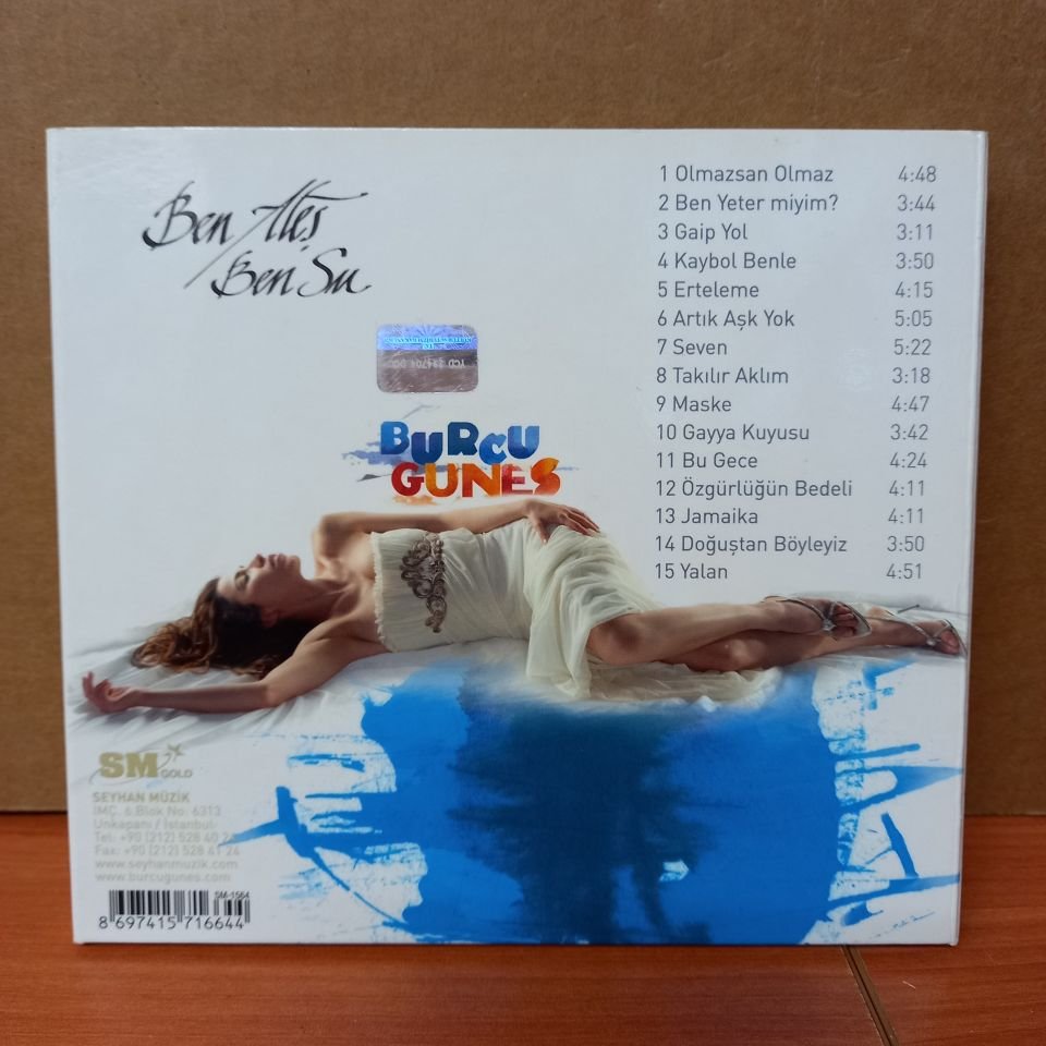 BURCU GÜNEŞ - BEN ATEŞ BEN SU (2006) - CD 2.EL