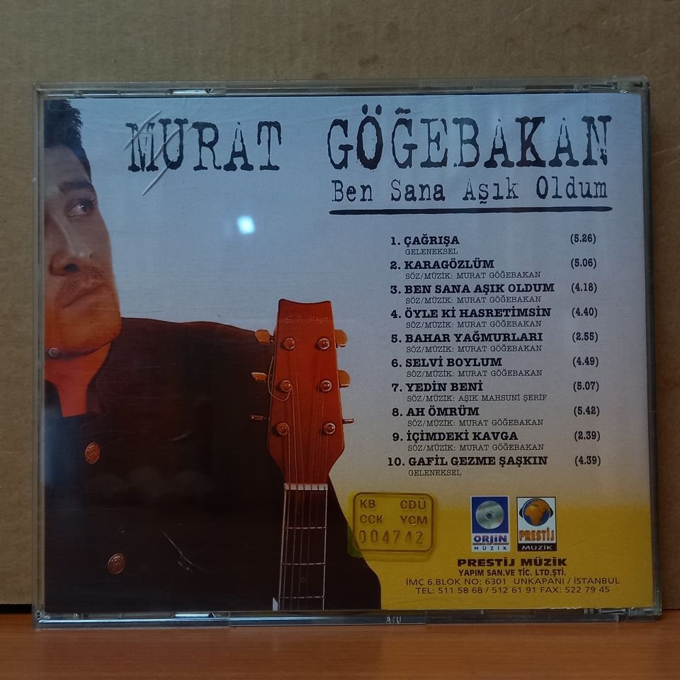 MURAT GÖĞEBAKAN - BEN SANA AŞIK OLDUM (1997) - CD 2.EL