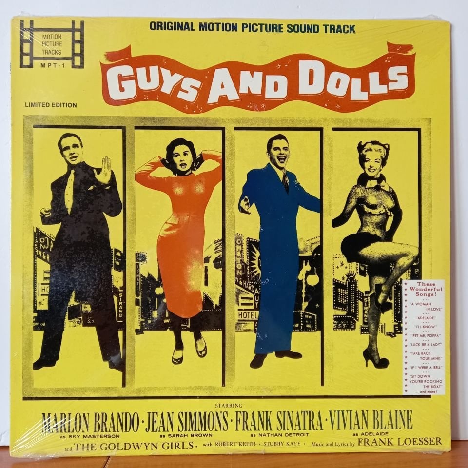 FRANK LOESSER – GUYS AND DOLLS SOUNDTRACK / MARLON BRANDO, JEAN SIMMONS, FRANK SINATRA (1983) - LP DÖNEM BASKI SIFIR PLAK
