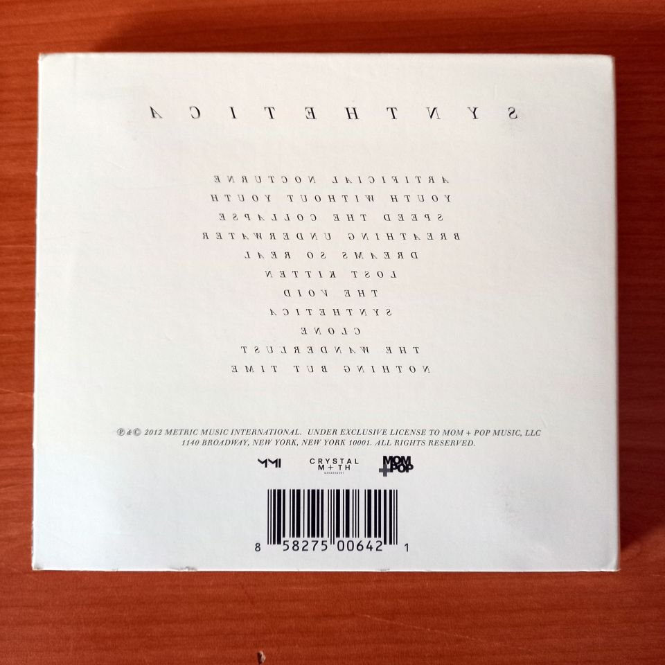 METRIC – SYNTHETICA (2012) - CD 2.EL