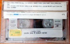 HUEY LEWIS & THE NEWS - SMALL WORLD (1988) CASSETTE MADE IN TURKEY ''NEW''