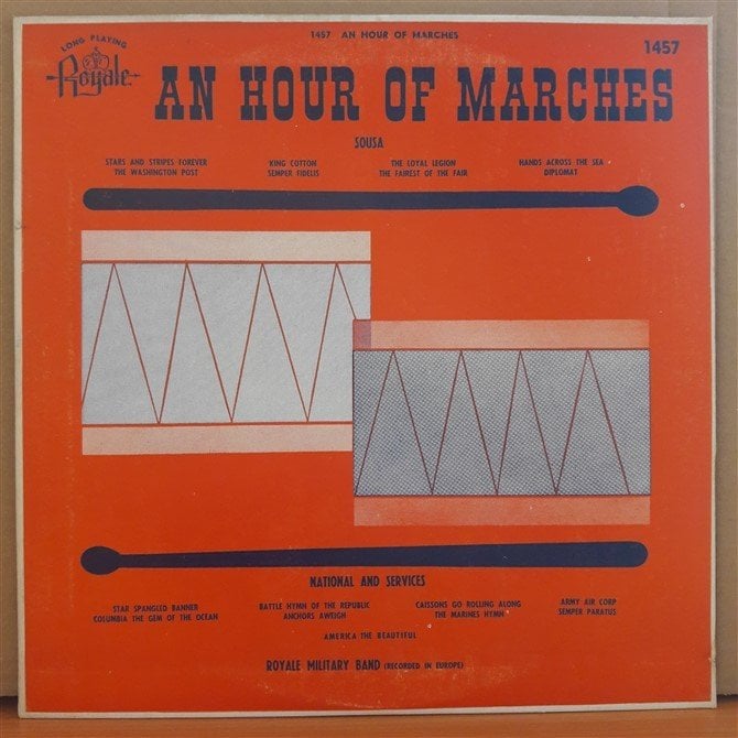 AN HOUR OF MARCHES - ROYALE MILITARY BAND - LP 2.EL PLAK