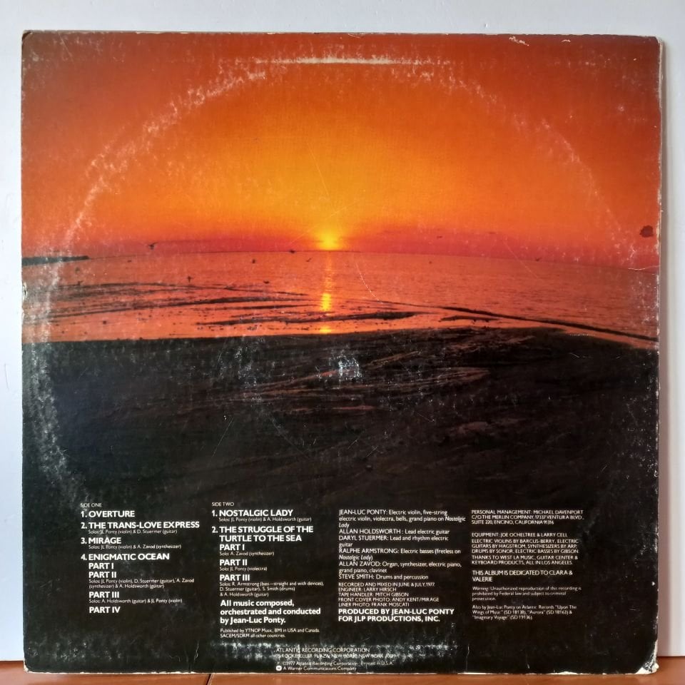 JEAN-LUC PONTY – ENIGMATIC OCEAN (1977) - LP  2.EL PLAK