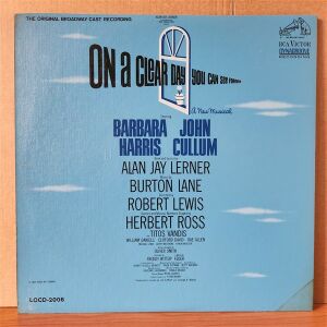 ON A CLEAR DAY YOU CAN SEE FOREVER ORIGINAL BROADWAY CAST / BARBARA HARRIS, JOHN CULLUM, BURTON LANE (1965) - LP 2.EL PLAK