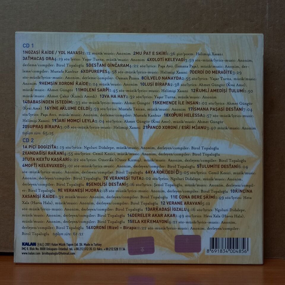 BİROL TOPALOĞLU - LAZEBURİ (2001) - 2CD 2.EL