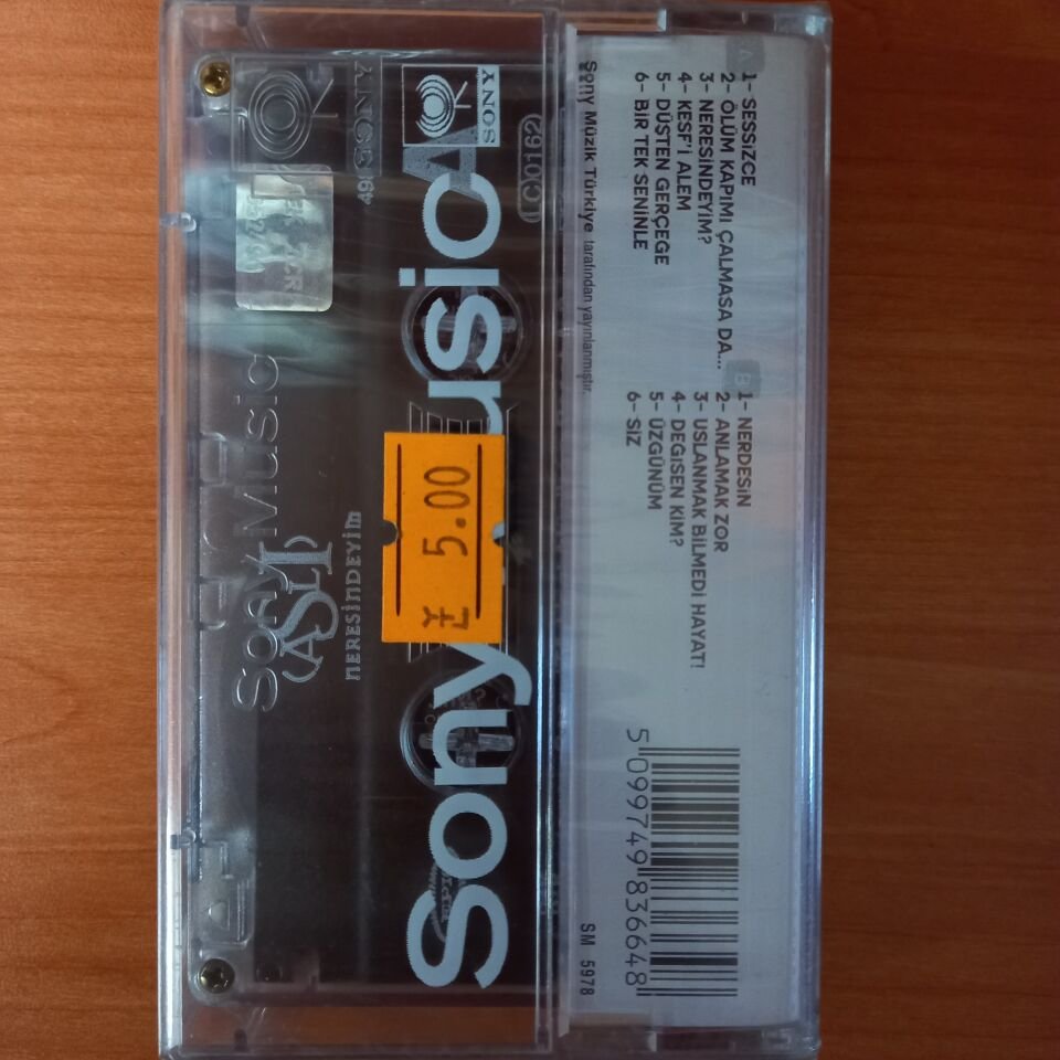 ASLI - NERESİNDEYİM (2000) - KASET SIFIR