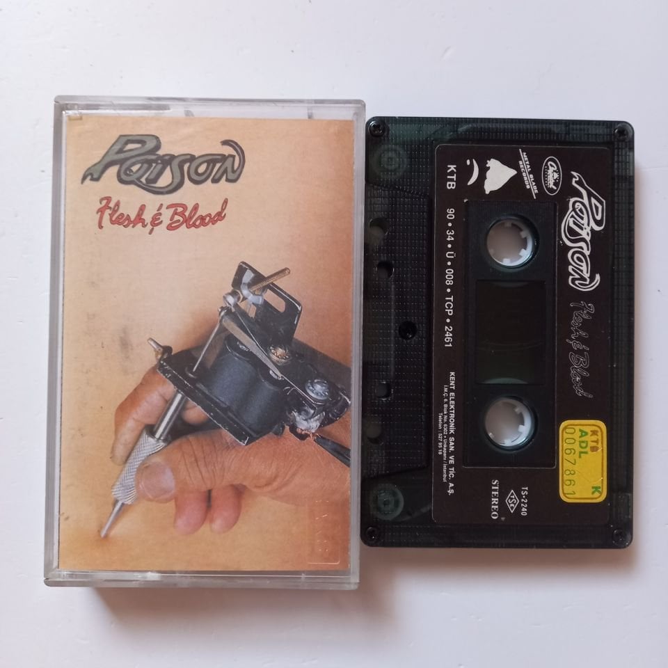 POISON - FLESH & BLOOD (1990) - KASET 2.EL