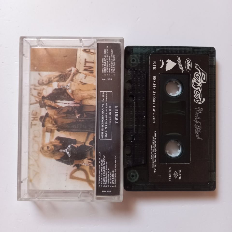 POISON - FLESH & BLOOD (1990) - KASET 2.EL