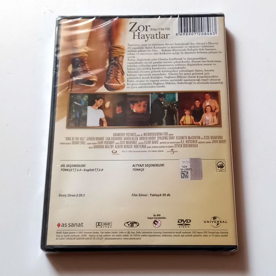 ZOR HAYATLAR / KING OF THE HILL - JEROEN KRABBE, LISA EICHHORN - STEVEN SODERBERGH - DVD AMBALAJINDA SIFIR