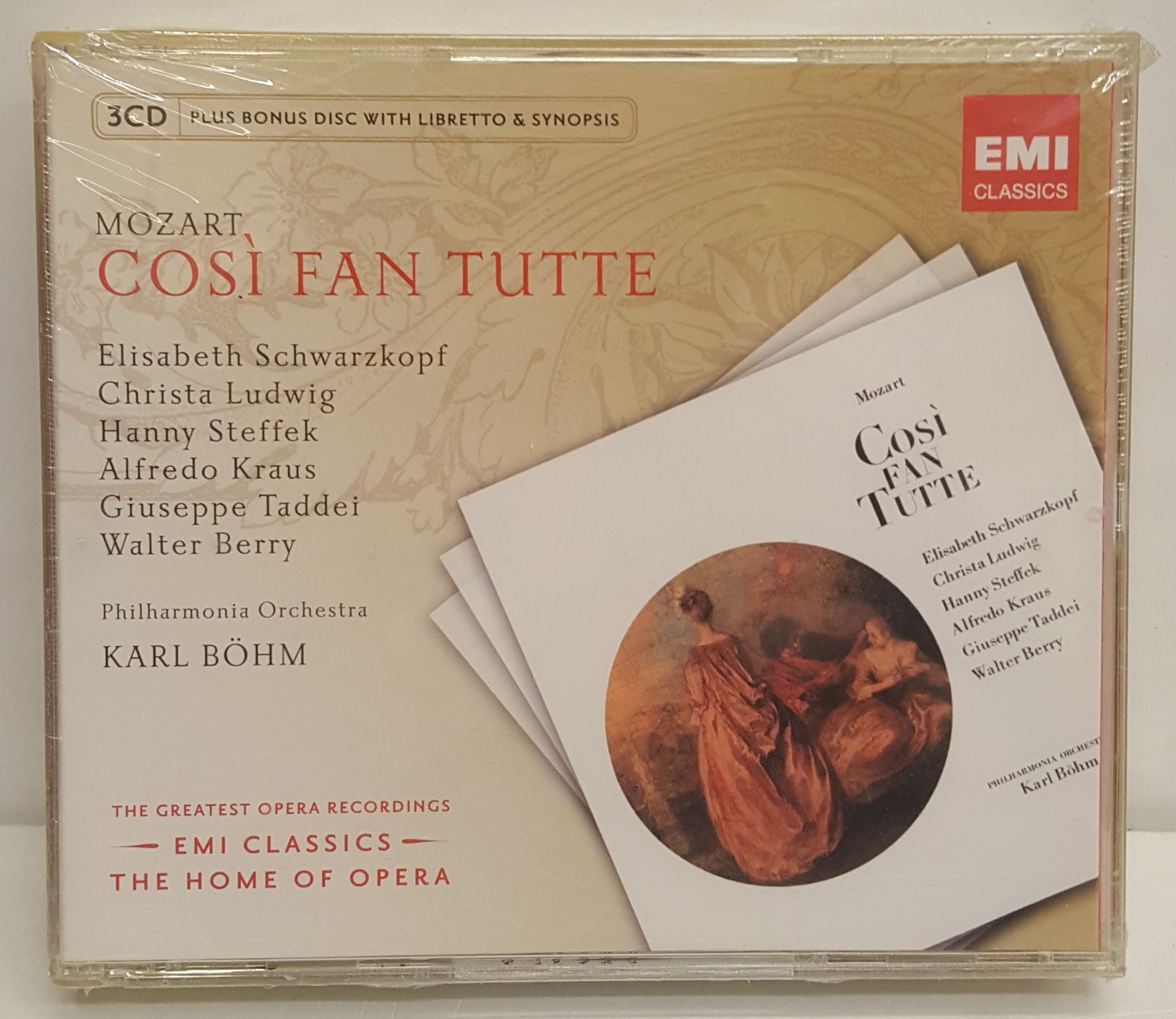MOZART - COSI FAN TUTTE / KARL BÖHM,SCHWARZKOPF,LUDWIG,STEFFEK,KRAUS (2009) - 3CD SIFIR