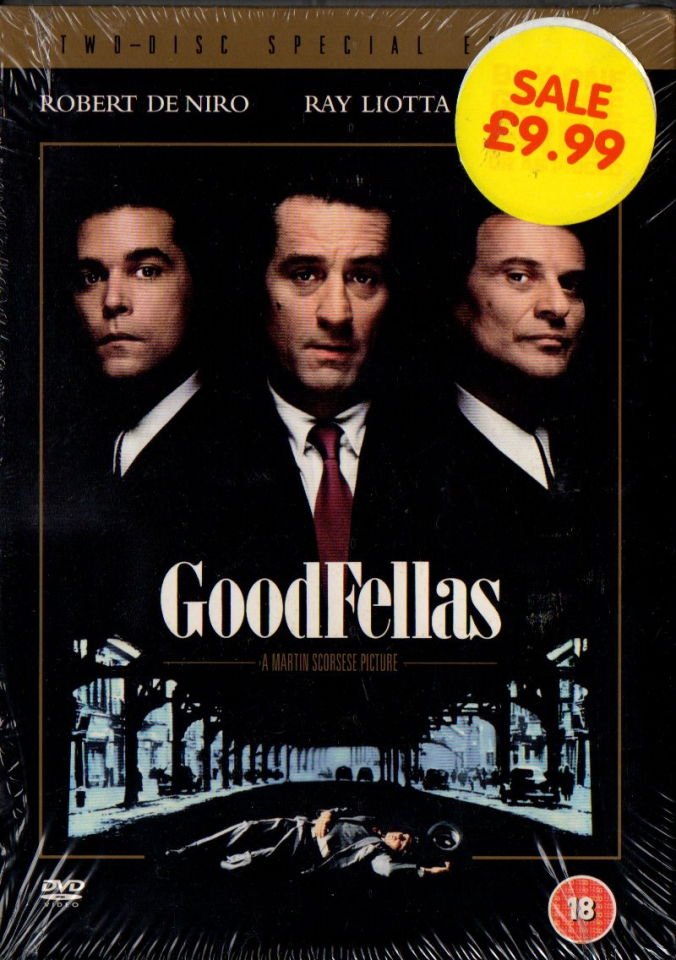 GOODFELLAS - ROBERT DE NIRO - JOE PESCI - RAY LIOTTA - MARTIN SCORSESE - 2xDVD SPECIAL EDITION AMBALAJINDA SIFIR TÜRKÇE ALTYAZI YOKTUR