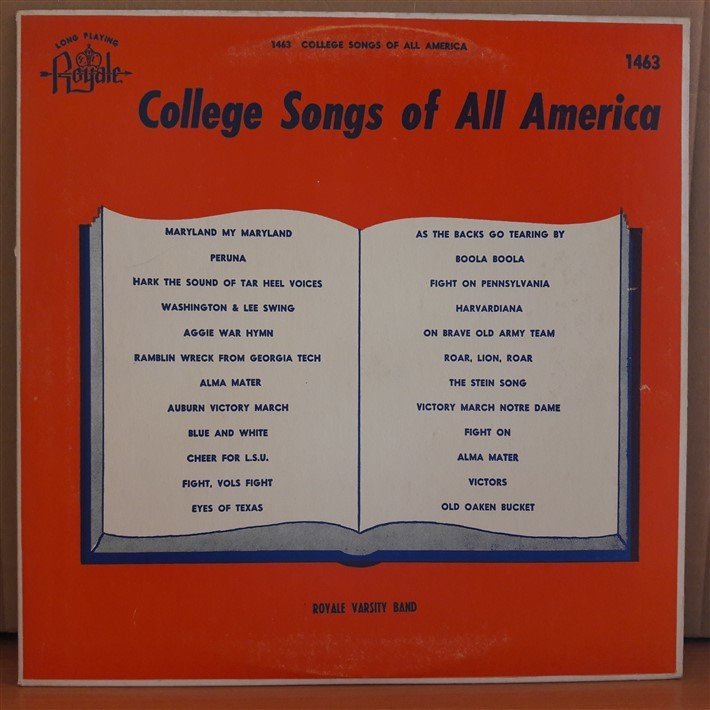 COLLEGE SONGS OF ALL AMERICA (1952) - LP 2.EL PLAK