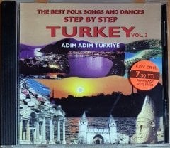 ADIM ADIM TÜRKİYE / STEP BY STEP TURKEY VOL.3 / THE BEST FOLK SONGS AND DANCES (1998) KENT CD 2.EL
