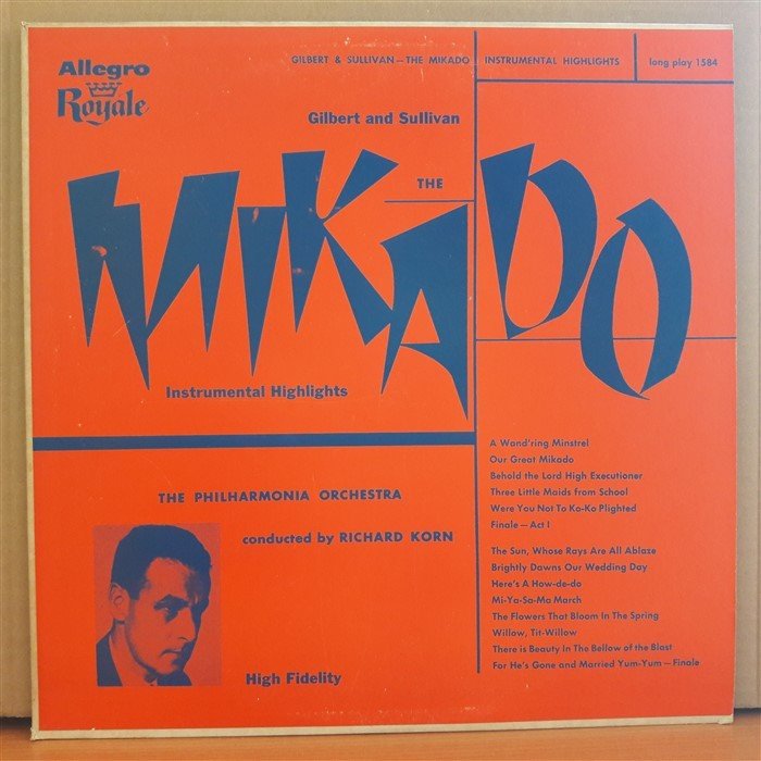MIKADO - INSTRUMENTAL HIGHLIGHTS - THE PHILHARMONIA ORCHESTRA (1955) - LP 2.EL PLAK