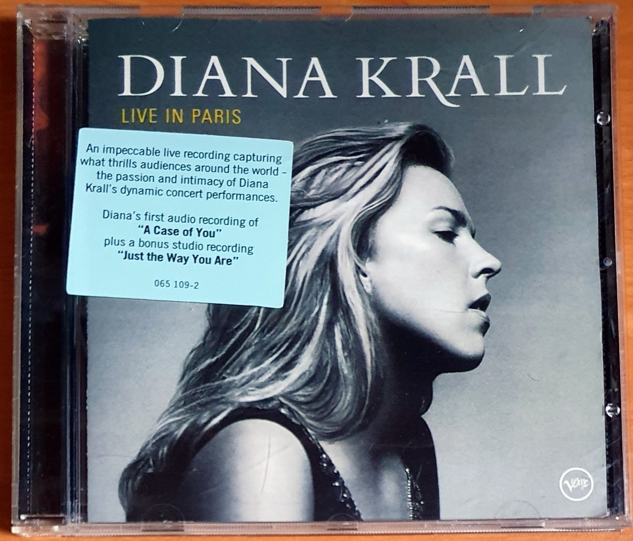 DIANA KRALL - LIVE IN PARIS (2002) - CD VERVE 2.EL