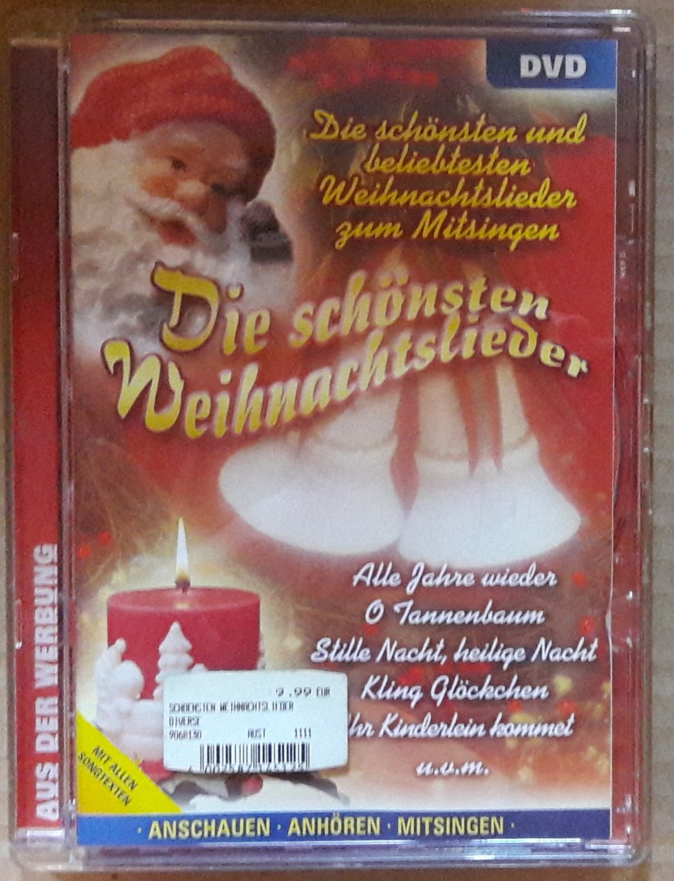 DIE SCHÖNESTEN WEIHNACHTSLIEDER (2002) - JEWELCASE DVD 2.EL