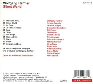 WOLFGANG HAFFNER - SILENT WORLD (2023) - CD DIGIPAK AMBALAJINDA SIFIR