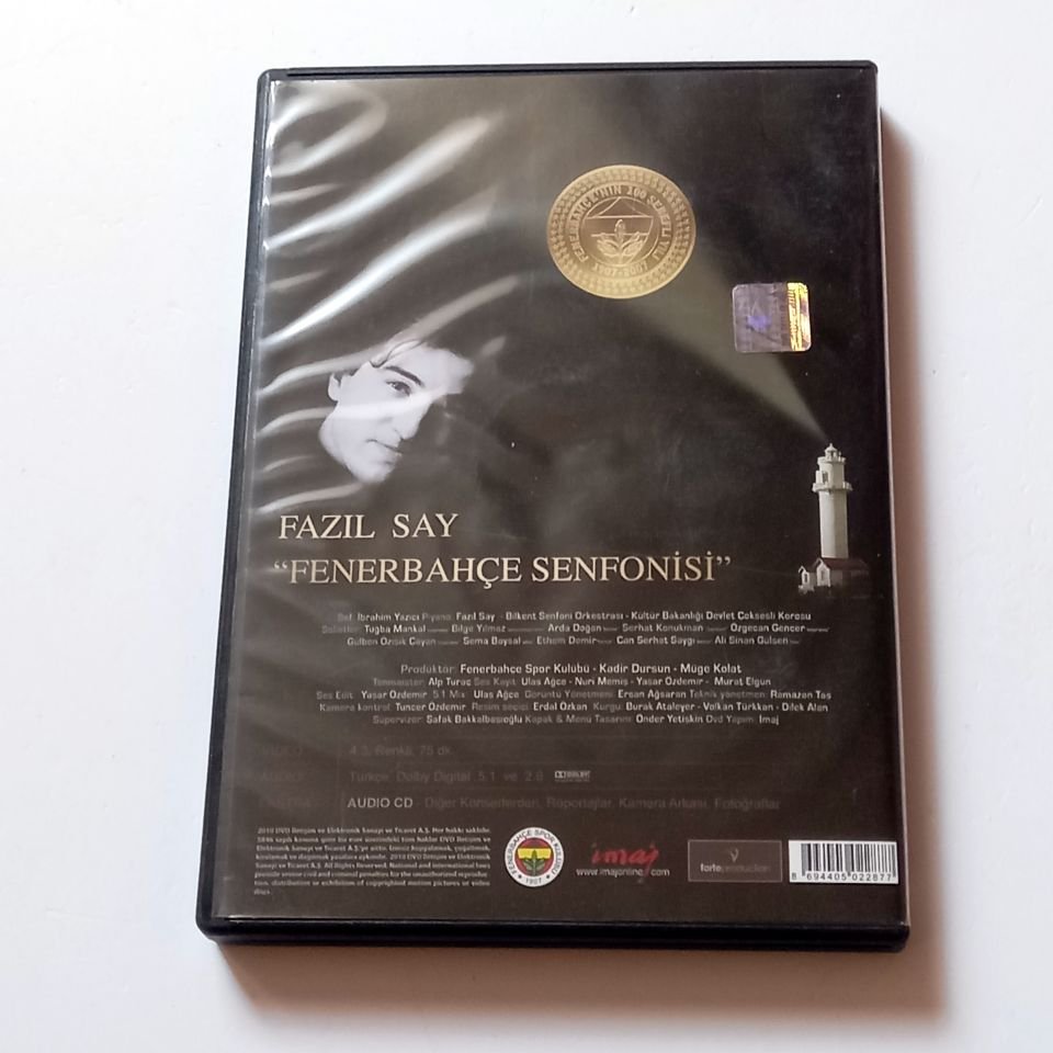 FAZIL SAY - FENERBAHÇE SENFONİSİ - DVD 2 DİSK 2.EL