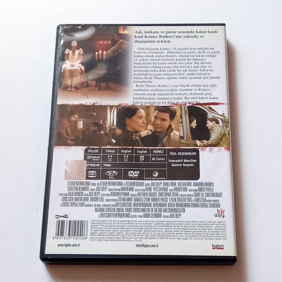 KONTES / THE COUNTESS - JULIE DELPY DANIEL BRÜHL - YÖN.: JULIE DELPY - DVD 2.EL