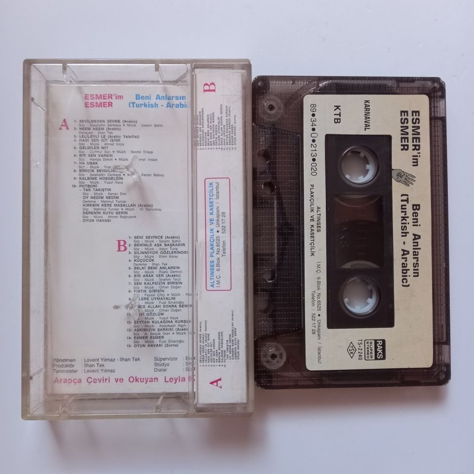 İLHAN TEK - ESMER'İM ESMER / BENİ ANLARSIN [TURKISH-ARABIC] (1989) - KASET 2.EL