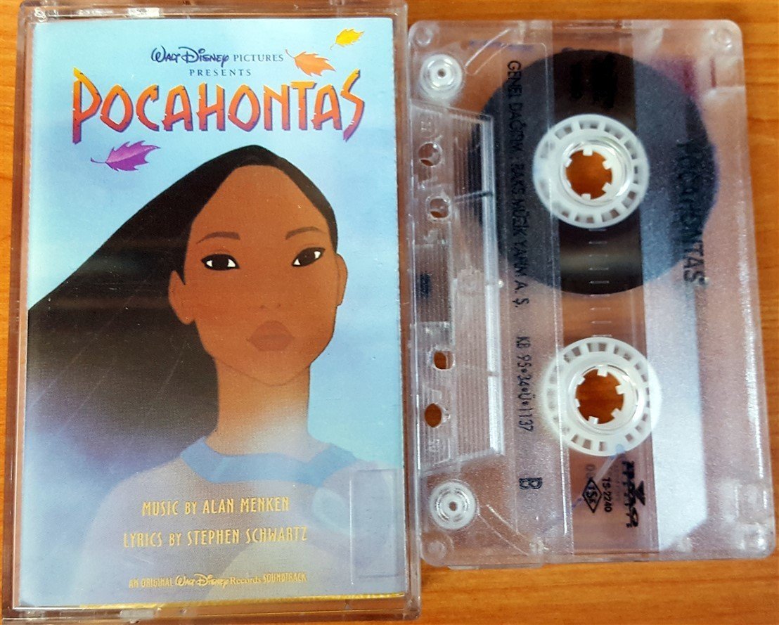 WALT DISNEY POCAHONTAS (1995) RAKS CASSETTE MADE IN TURKEY ''USED''