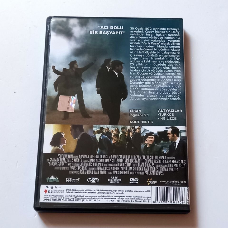 KANLI PAZAR / BLOODY SUNDAY - JAMES NESBITT, TIM PIGOTT-SMITH - YÖN.: PAUL GREENGRASS - DVD 2.EL