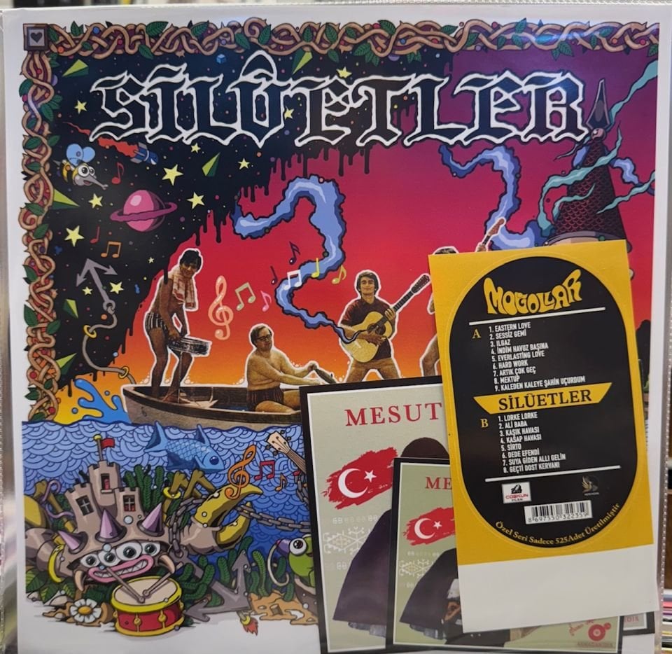 MOĞOLLAR & SİLÜETLER - ANILARLA  (1990) - LP 2025 SINIRLI SAYIDA RESİM BASKILI ÖZEL EDİSYON SIFIR PLAK