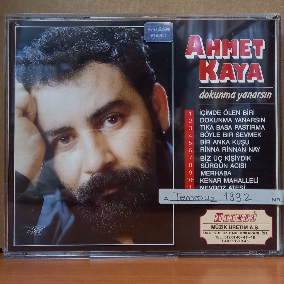 AHMET KAYA - DOKUNMA YANARSIN (1992) - CD İLK BASKI 2.EL