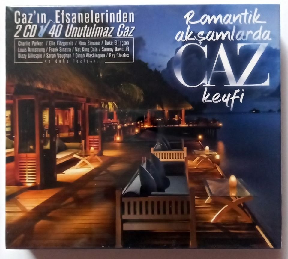 ROMANTİK AKŞAMLARDA CAZ KEYFİ / CHARLIE PARKER, ELLA FITZGERALD, NINA SIMONE, DUKE ELLINGTON, LOUIS ARMSTRONG, FRANK SINATRA, RAY CHARLES - 2CD SIFIR