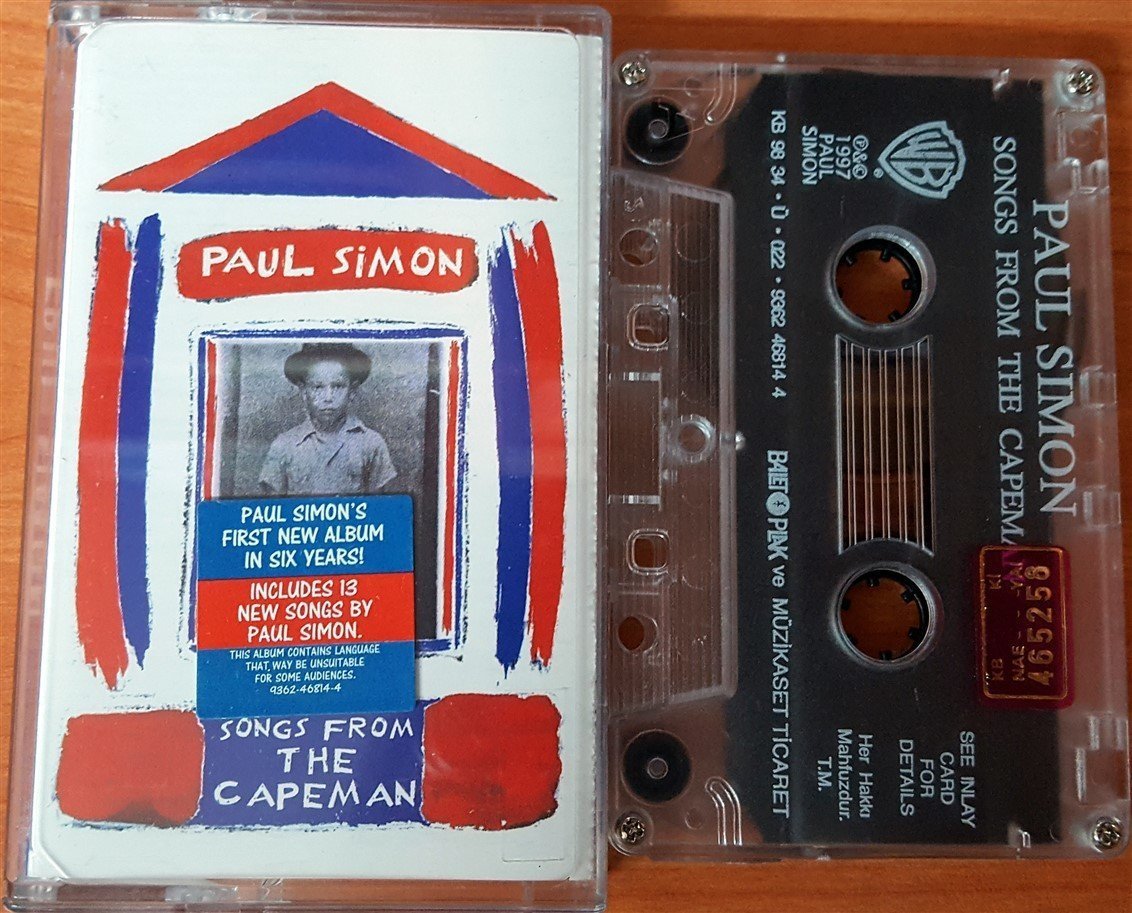 PAUL SIMON - SONGS FROM THE CAPEMAN (1998) BALET CASSETTE MADE IN TURKEY ''USED''