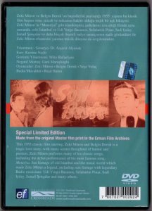 SON BESTE (1955) - ZEKİ MÜREN - BELGİN DORUK - ARŞAVİR ALYANAK - DVD 2.EL