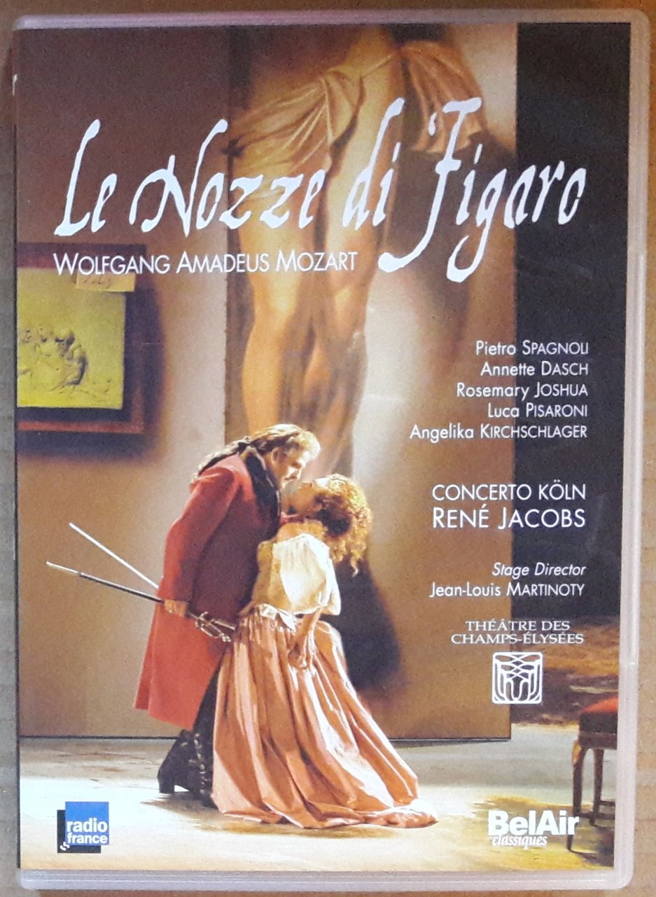 MOZART: LE NOZZE DI FIGARO, CONCERTO KÖLN, RENÉ JACOBS (2004) - 2DVD 2.EL