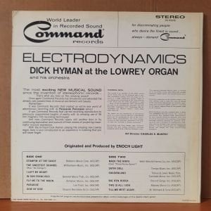DICK HYMAN AND HIS ORCHESTRA - ELECTRODYNAMICS (1963) - LP 2.EL PLAK