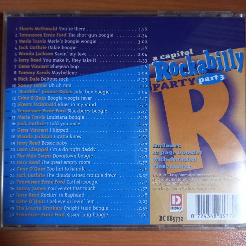 A CAPITOL ROCKABILLY PARTY PART 3 - WANDA JACKSON, SKEETS MCDONALD, THE MILO TWINS, LEON CHAPPEL (1999) - CD 2.EL