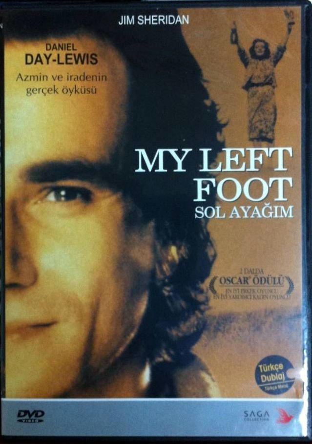 MY LEFT FOOT - SOL AYAĞIM - DANIEL DAY-LEWIS - JIM SHERIDAN - DVD SIFIR (CHRISTY BROWN)