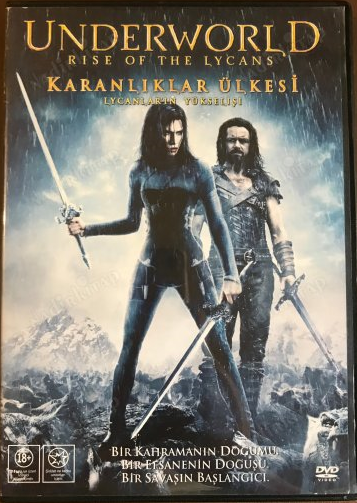 KARANLIKLAR ÜLKESİ LYCAN'LARIN YÜKSELİŞİ & UYANIŞ - UNDERWORLD RISE OF THE LYCANS - DVD 2.EL