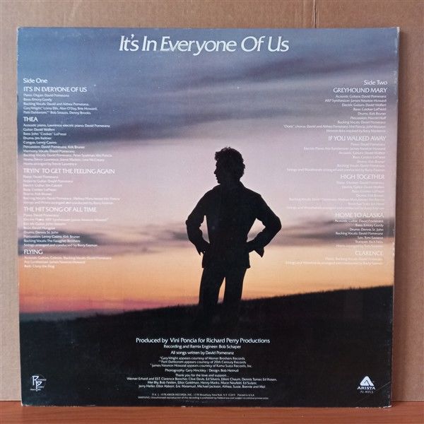 DAVID POMERANZ – IT'S IN EVERYONE OF US (1975) - LP 2.EL PLAK
