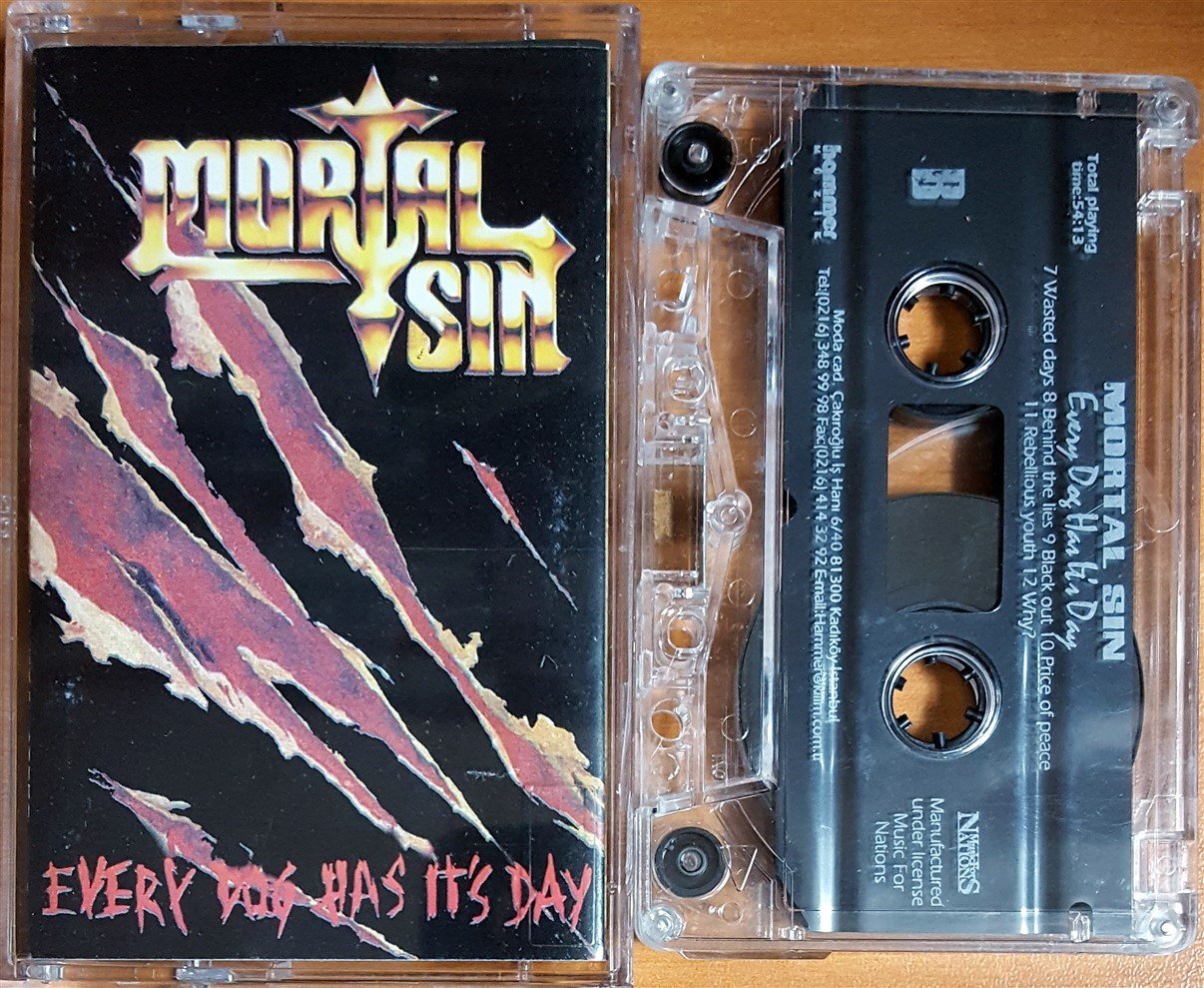 MORTAL SIN - EVERY DOG HAS IT'S DAY / MUSIC FOR NATIONS / HAMMER MÜZİK KASET 2.EL