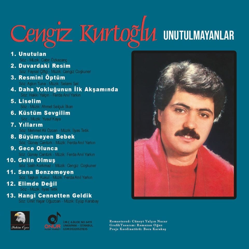 CENGİZ KURTOĞLU - UNUTULMAYANLAR (1997) - CD 2025 BASIM SIFIR