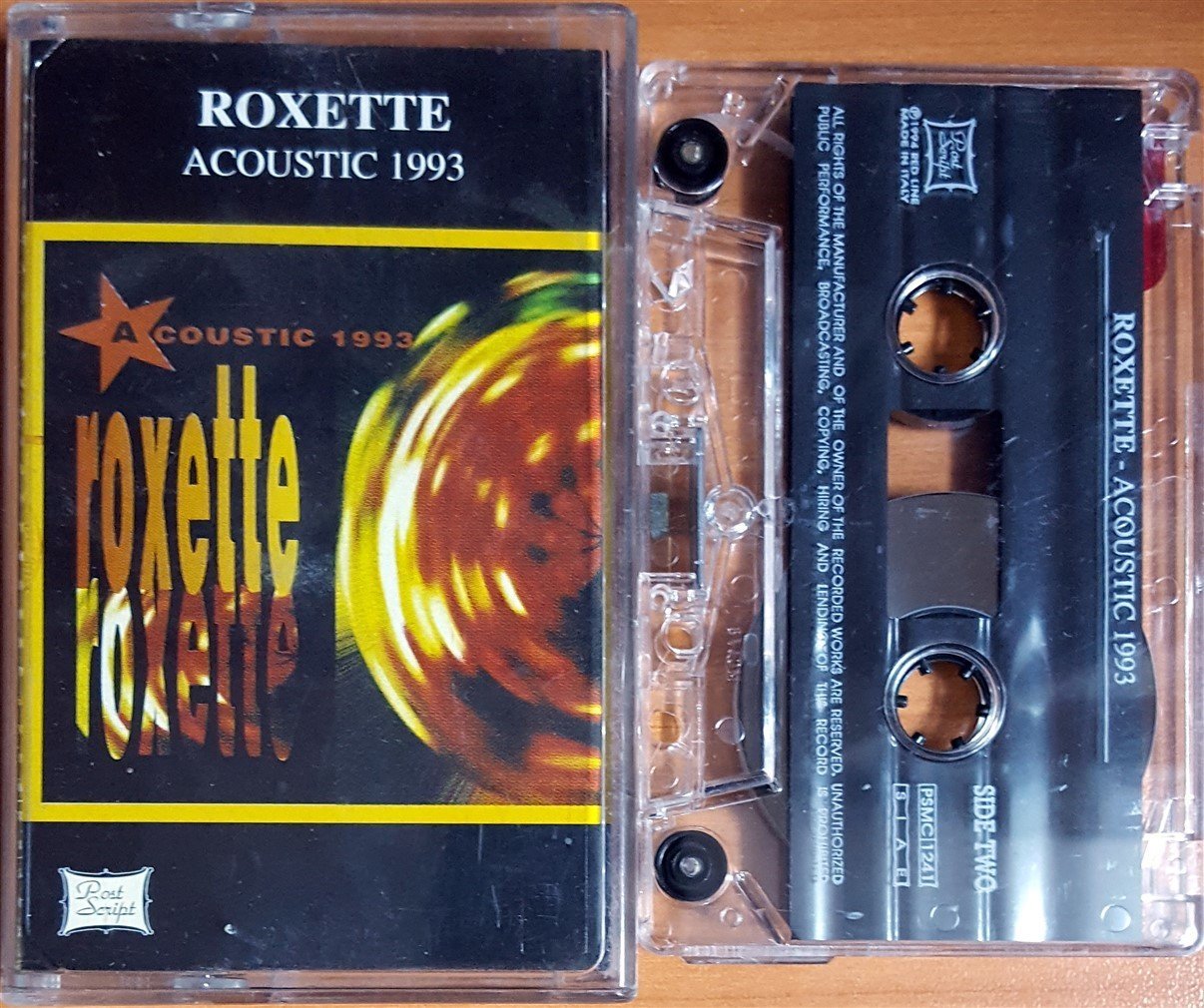 ROXETTE - ACOUSTIC 1993 (1994) MADE IN ITALY KASET 2.EL